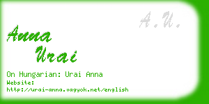 anna urai business card
